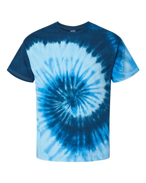Youth Multi-Color Tie-Dyed T-Shirt - Blue Ocean Front