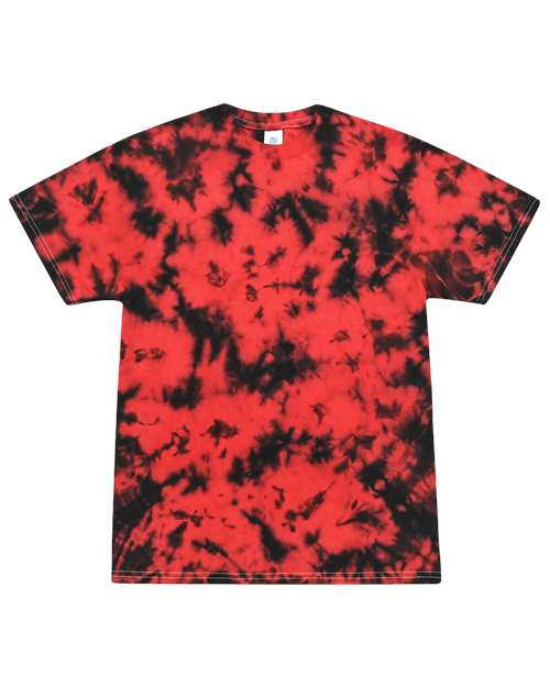 Unisex Crystal Wash T-Shirt - Crystal Red/ Black Front