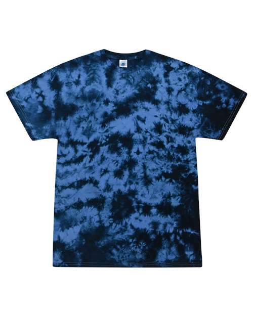 Unisex Crystal Wash T-Shirt - Crystal Columbia/ Navy Front