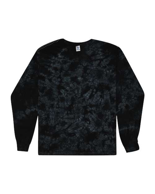 Unisex Crystal Wash Long Sleeve T-Shirt - Crystal Black Front