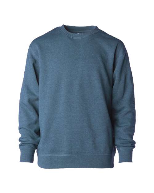 Youth Lightweight Special Blend Crewneck Sweatshirt - Storm Blue Heather Front