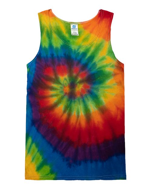 Colortone Unisex Tie-Dyed Tank Top - Prism Front