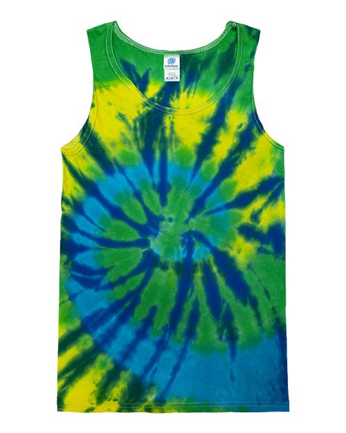 Colortone Unisex Tie-Dyed Tank Top - Karma Front