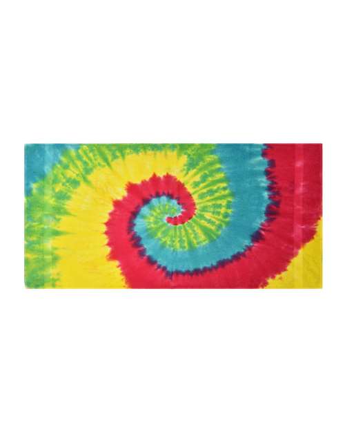 Beach Towel - Reactive Rainbow Front