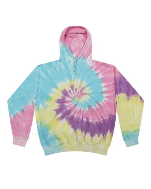 Unisex Tie-Dyed Hooded Sweatshirt - Jellybean Front