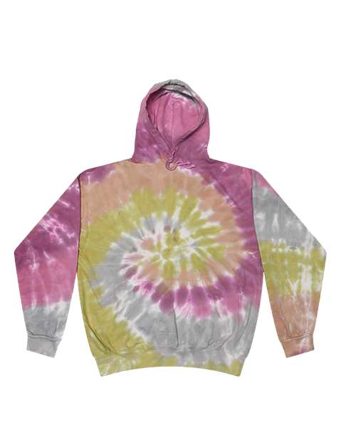 Youth Tie-Dyed Hooded Sweatshirt - Desert Rose Front