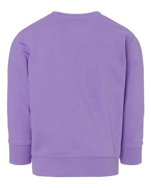 Toddler Fleece Crewneck Sweatshirt - Lavender Back