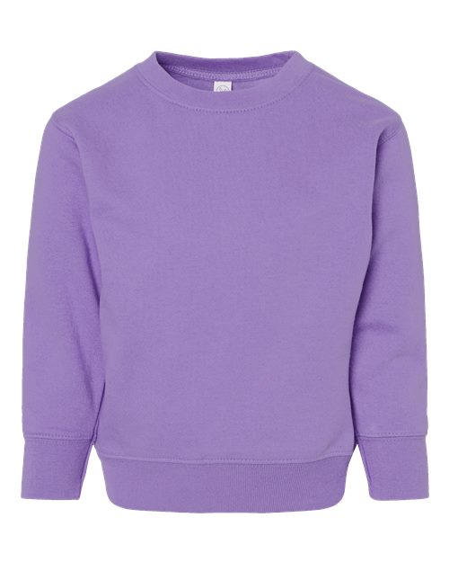 Toddler Fleece Crewneck Sweatshirt - Lavender Front