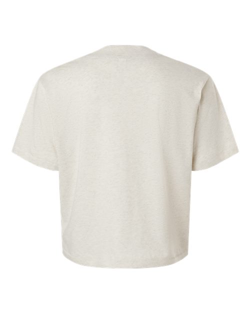 Women's Boxy Tee - Natural Heather Back