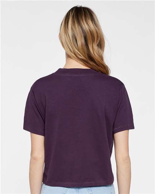 Women's Boxy Tee - Plum Back