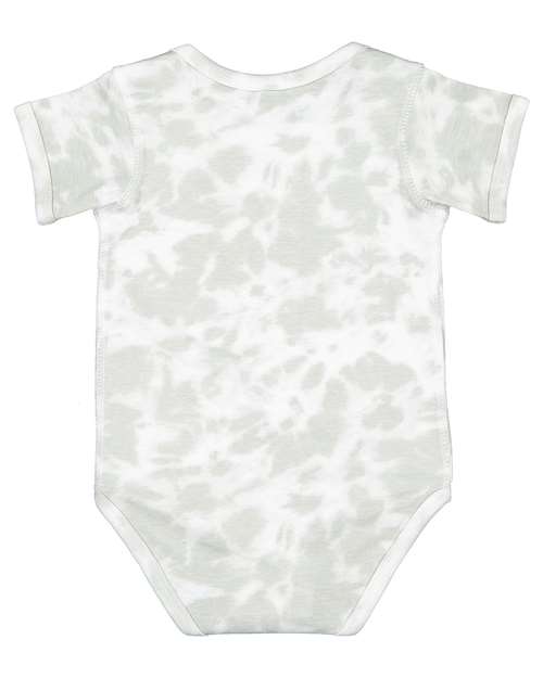 Infant Fine Jersey Bodysuit - Haze Tie Dye Back