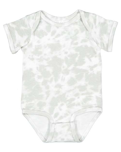 Infant Fine Jersey Bodysuit - Haze Tie Dye Front
