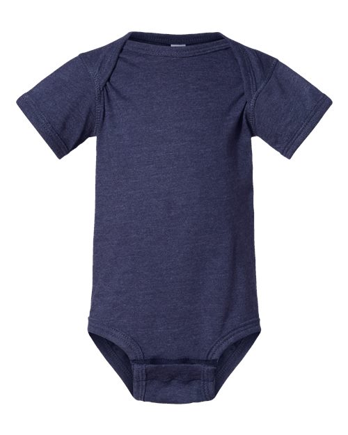 Infant Fine Jersey Bodysuit - Vintage True Navy Front
