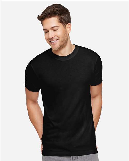 LAT Unisex Bamboo Tee - Model Front