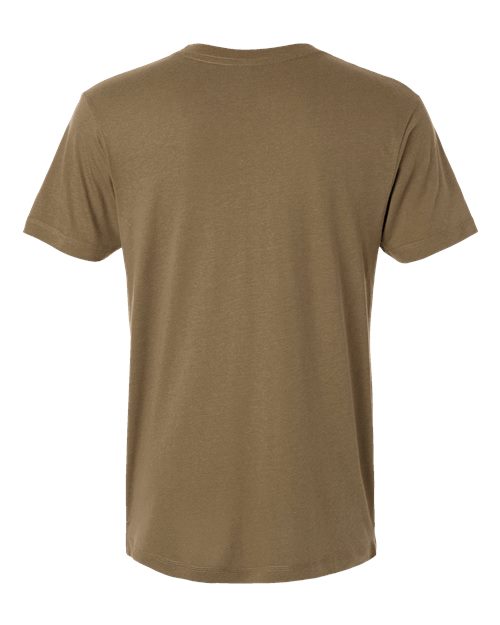 Unisex Bamboo Tee - Coyote Brown Back