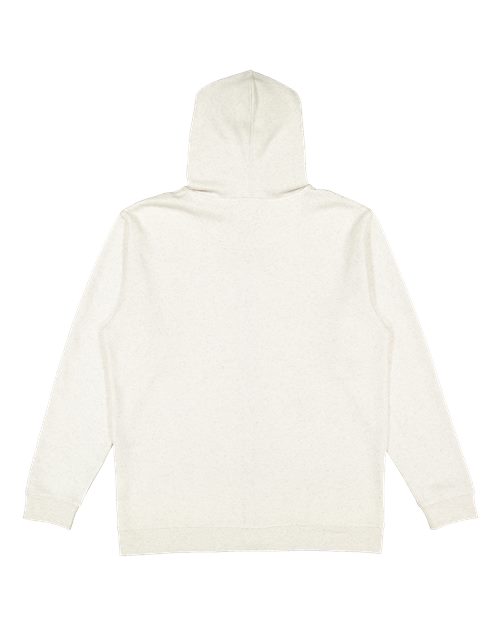 Unisex Full-Zip Fleece Hoodie Sweatshirt - Natural Heather Back