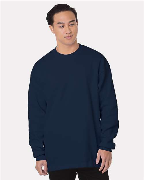 Men's USA-Made Heavyweight Waffle Knit Thermal - Navy Front