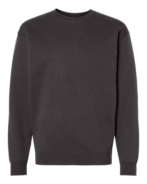 Independent Trading Co. Unisex Heavyweight Crewneck Sweatshirt - Asphalt Front