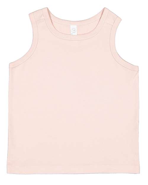 Toddler Fine Jersey Tank - Blush Front