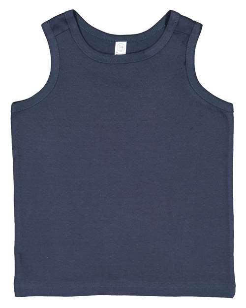 Toddler Fine Jersey Tank - Denim Front