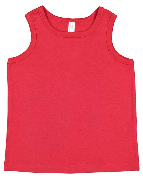 Toddler Fine Jersey Tank - Red Front