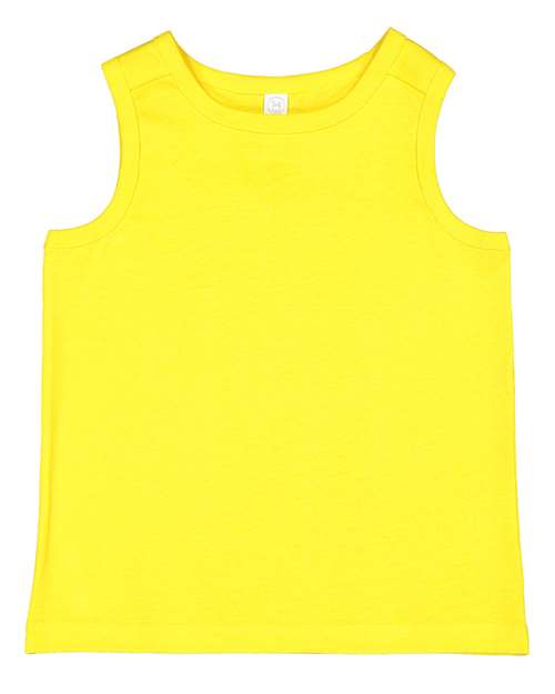 Toddler Fine Jersey Tank - Yellow Front