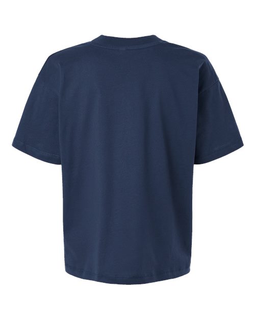 Relaxed Crew Tee - Denim Back