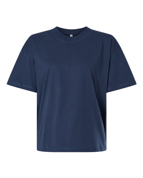 Relaxed Crew Tee - Denim Front