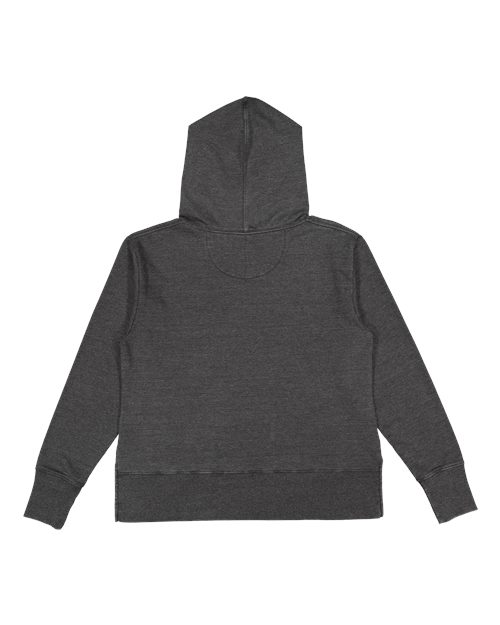 Women's Vintage Wash Hoodie Sweatshirt - Washed Black Back