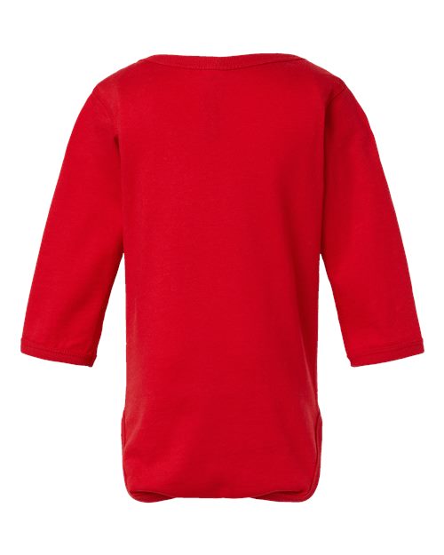 Infant Fine Jersey Long Sleeve Bodysuit - Red Back