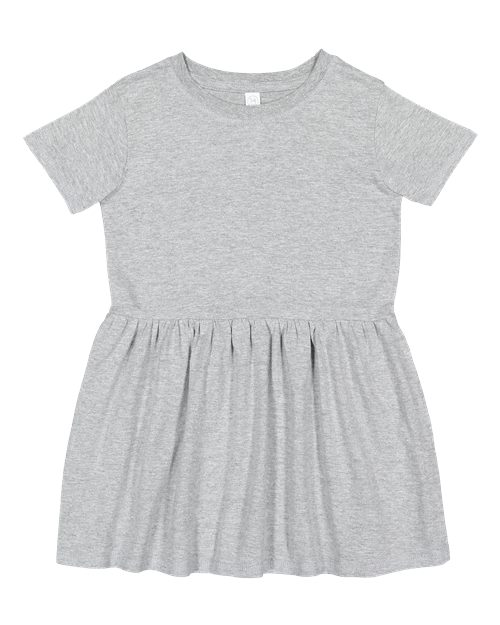 Toddler Fine Jersey Dress - Heather Front