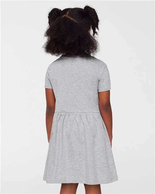 Toddler Fine Jersey Dress - Heather Back
