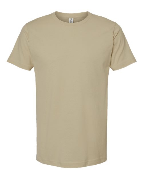 Unisex Fine Jersey T-Shirt - Sand Front
