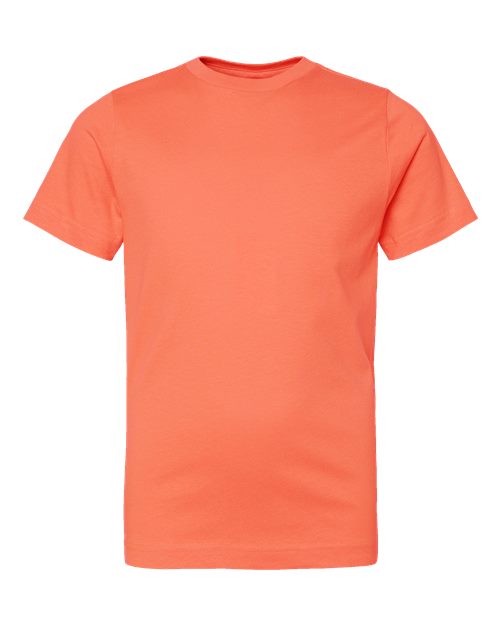 Youth Fine Jersey Tee - Papaya Front