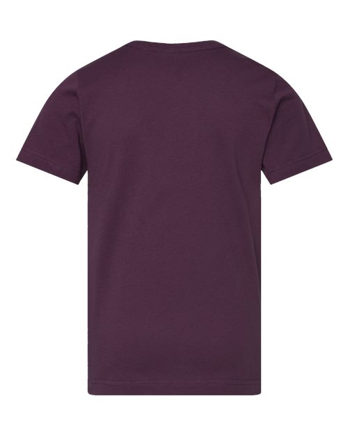 Youth Fine Jersey Tee - Plum Back