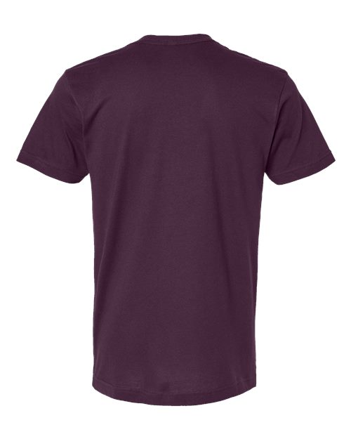 Unisex Fine Jersey Tee - Plum Back