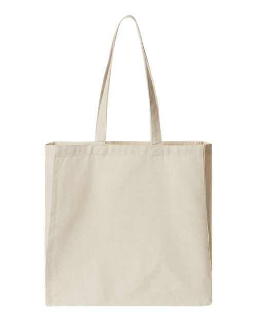 Isabella Midweight Recycled Canvas Tote - Recycled Natural Front