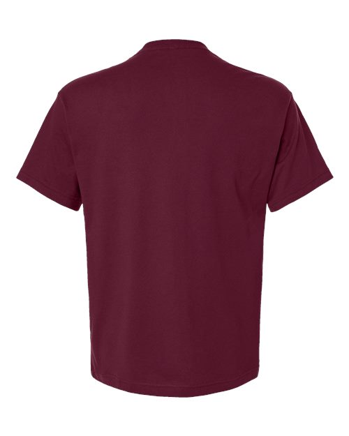 6 oz. Heavyweight Tee - Maroon Back
