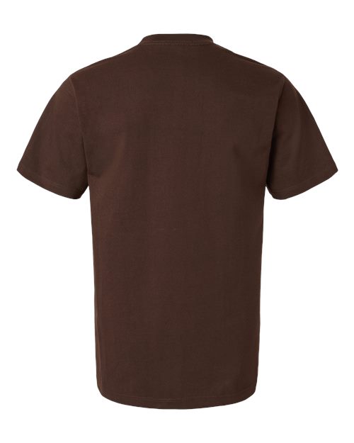 Unisex Heavyweight Street T-Shirt - Brown Back