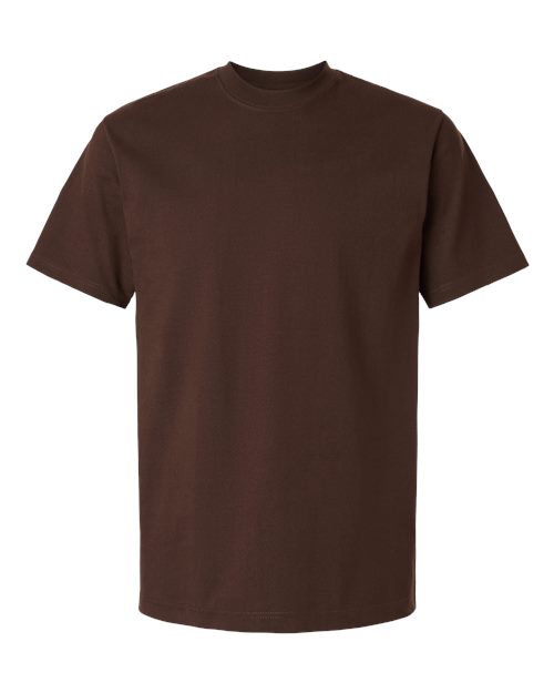 Unisex Heavyweight Street T-Shirt - Brown Front