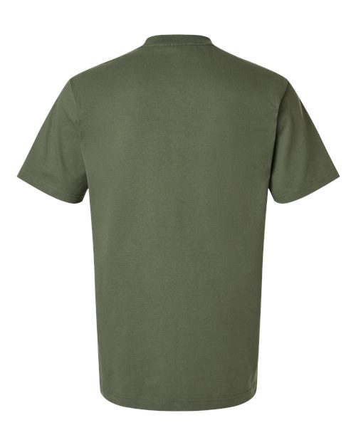 Unisex Heavyweight Street T-Shirt - Military Green Back