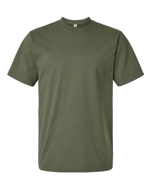 Unisex Heavyweight Street T-Shirt - Military Green Front