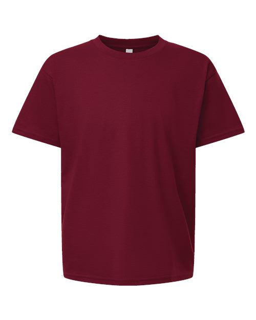 Youth Fine Jersey Tee - Cranberry Front