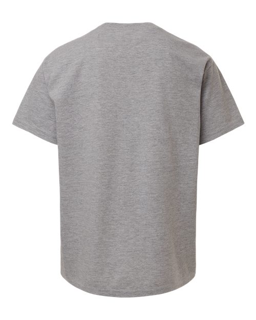 Youth Fine Jersey Tee - Heather Grey Back