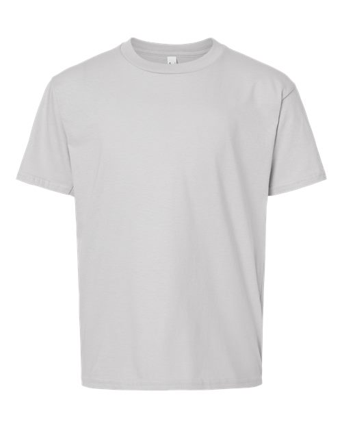 Youth Fine Jersey Tee - New Silver Front