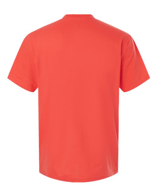 Unisex Fine Jersey Tee - Coral Back