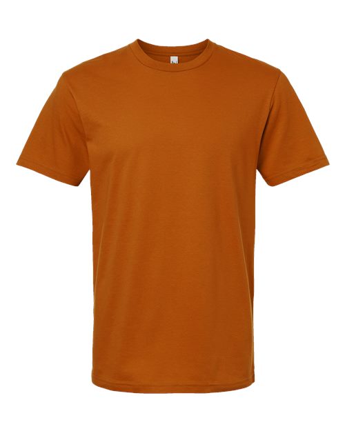 Unisex Fine Jersey Tee - Rust Front