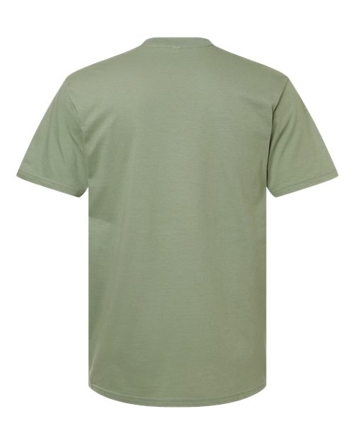 Unisex Fine Jersey Tee - Sage Back