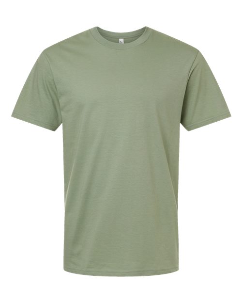 Unisex Fine Jersey Tee - Sage Front