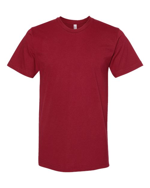 Unisex Fine Jersey Tee - Cardinal Front